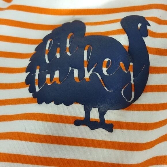 Lil Turkey One Piece and Bib - Picture 2 of 6